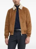 LIU JO sherpa-collar jacket - Brown