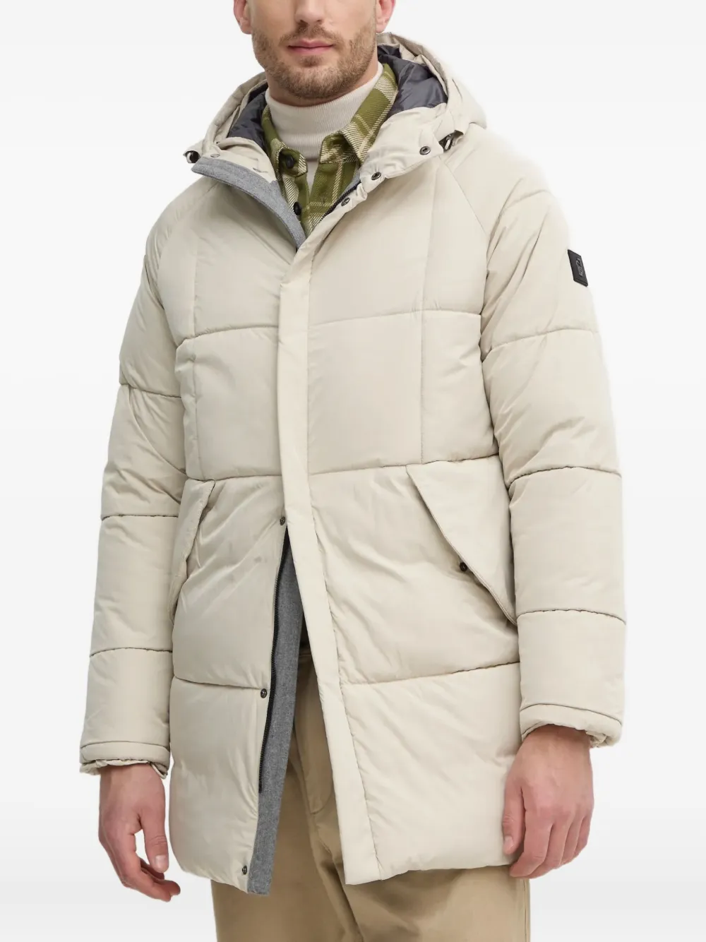 LIU JO hooded quilted coat | Neutrals | Image 1