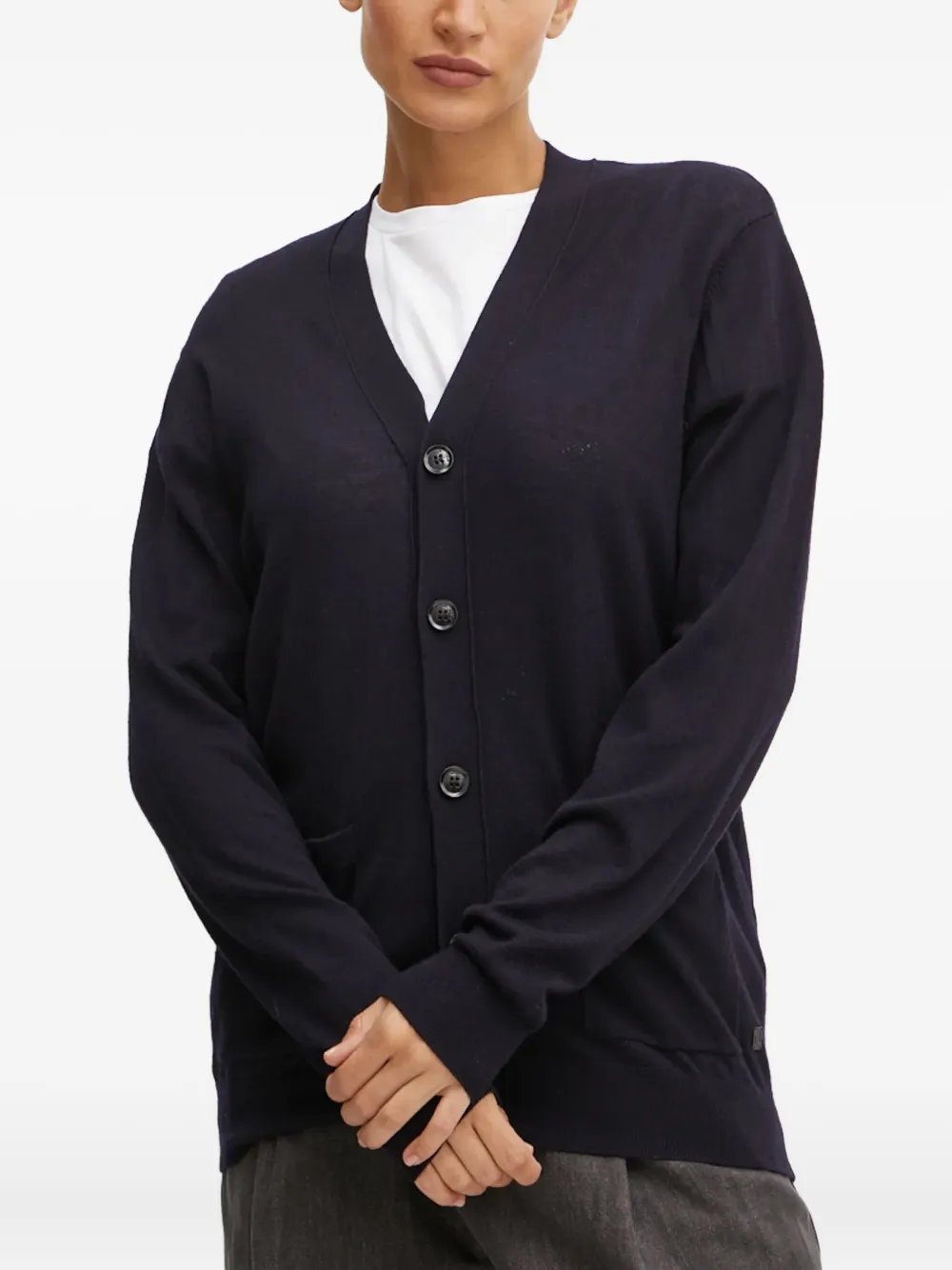 LIU JO button pocket cardigan | Blue | Image 1
