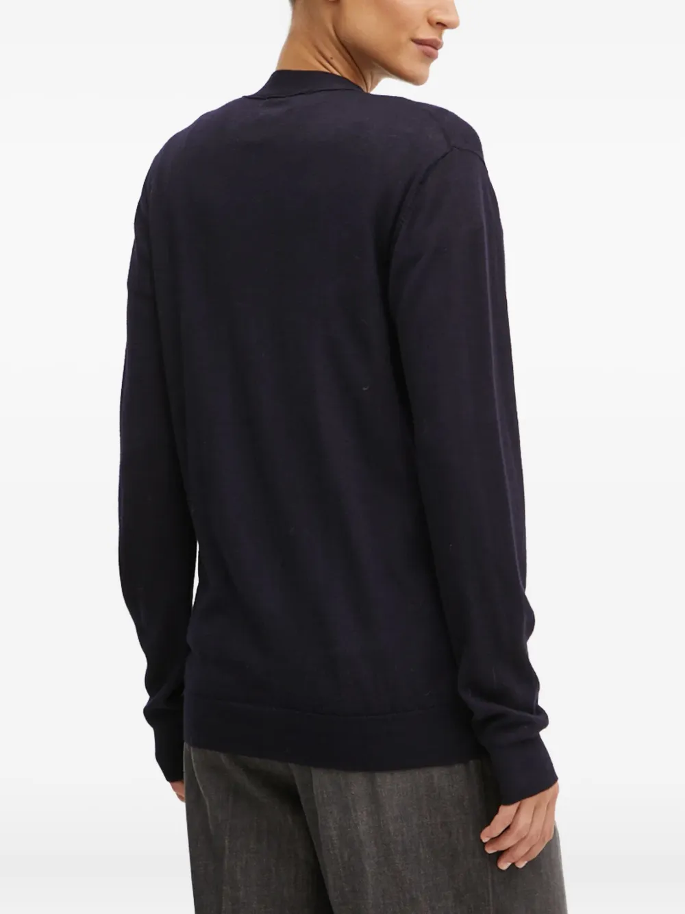 Liu •jo Button Pocket Cardigan In Blue