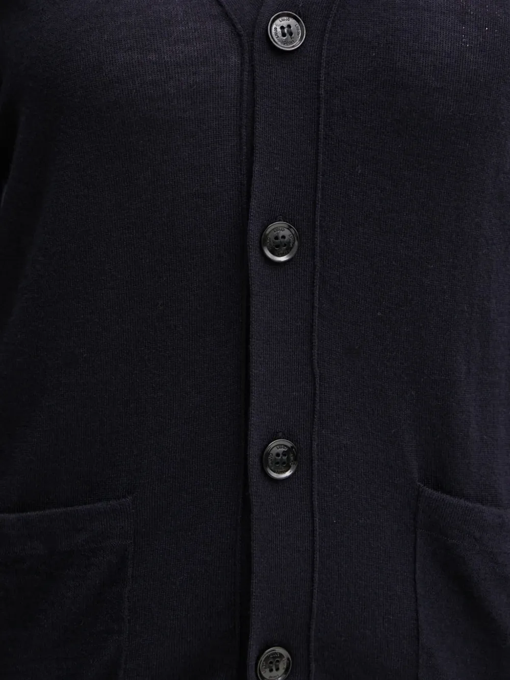Liu •jo Button Pocket Cardigan In Blue