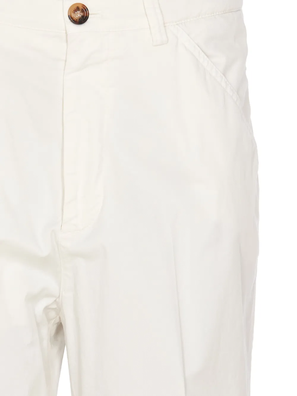 Brunello Cucinelli Broek met geplooid detail Wit