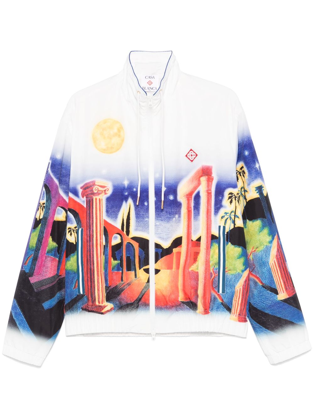 Casablanca Midnight Acropolis windbreaker jacket - White