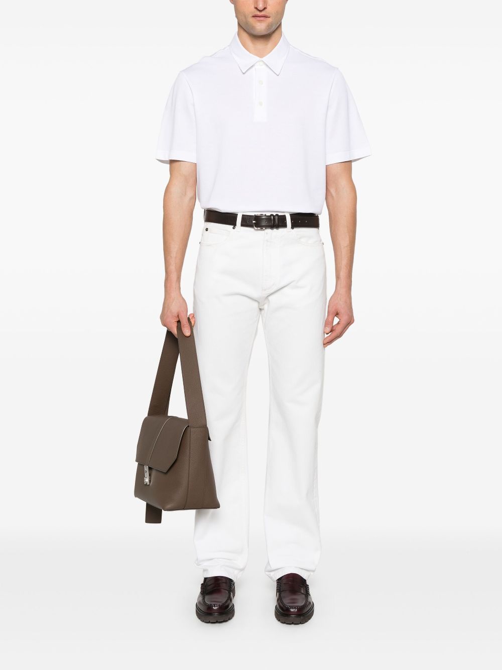 Brioni Piqué poloshirt - Wit