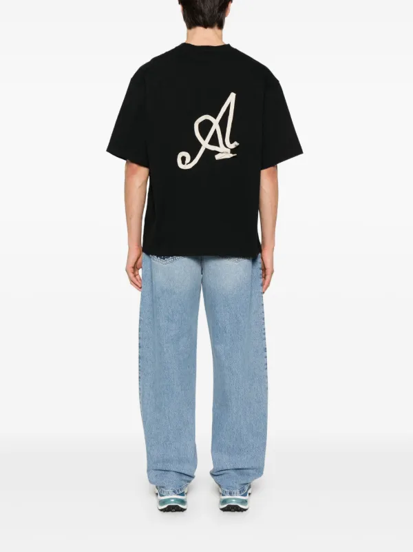 Axel Arigato Laced T-shirt | Black | FARFETCH TW