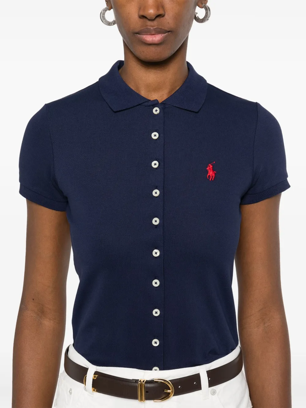 Polo Ralph Lauren Blouse met borduurwerk Blauw