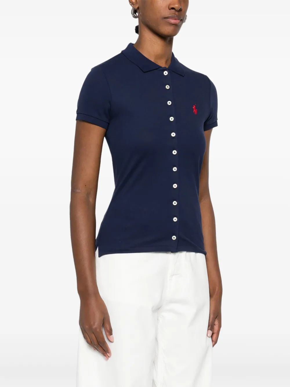 Polo Ralph Lauren Blouse met borduurwerk Blauw