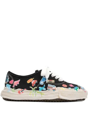 Maison MIHARA YASUHIRO ペイント スニーカー | ホワイト | FARFETCH JP