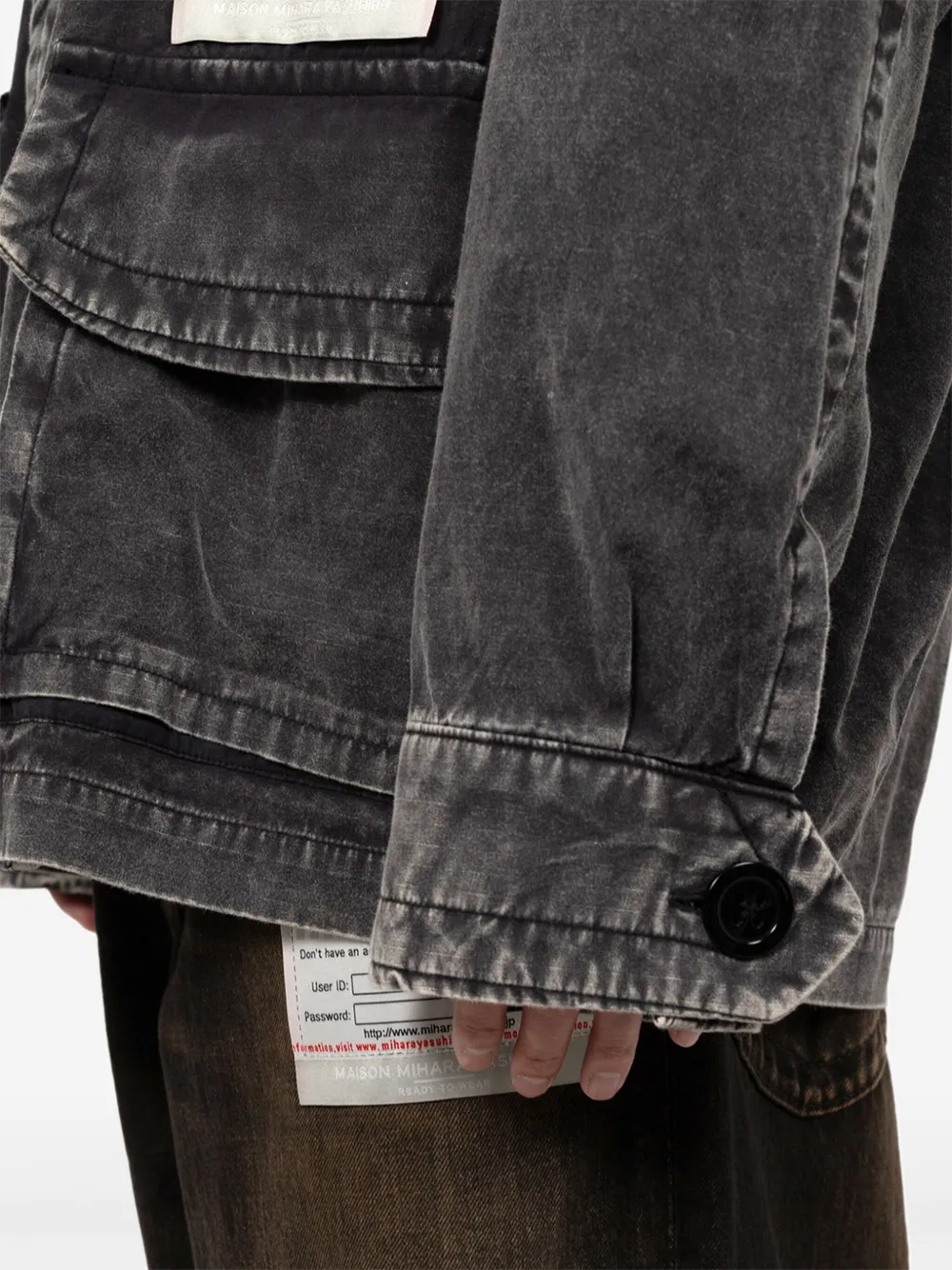 Maison MIHARA YASUHIRO Amateur Sewn overhemd Grijs