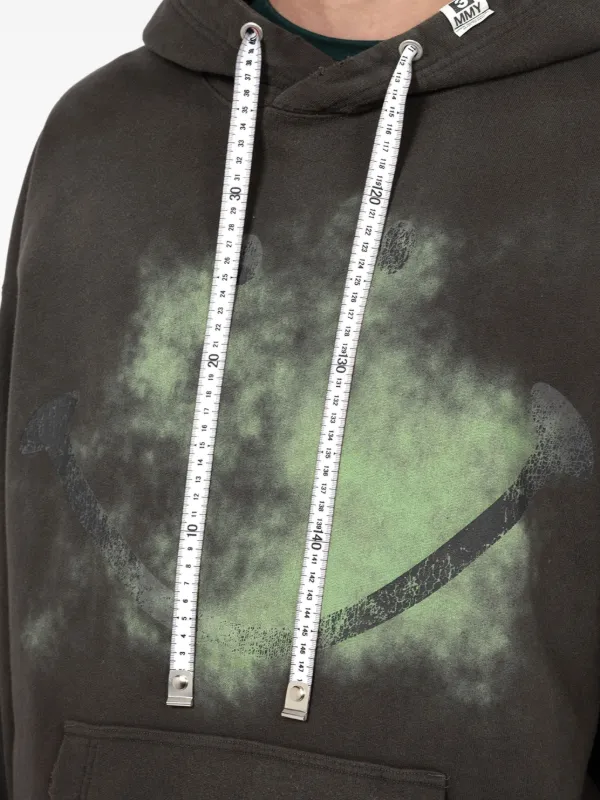 MIHARA YASUHIRO♡ SMILY FACE PRINTED DISTRESSED HOODIE Maison MIHARA YASUHIRO ONLINE STORE（ミハラヤスヒロ
