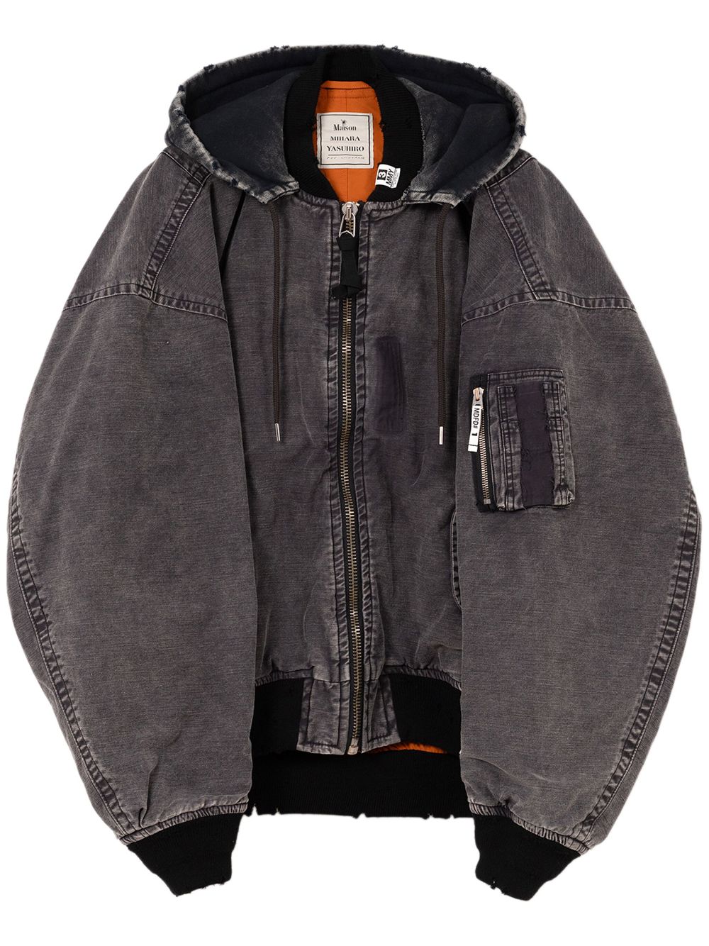 Maison MIHARA YASUHIRO double layered flight jacket - Grey