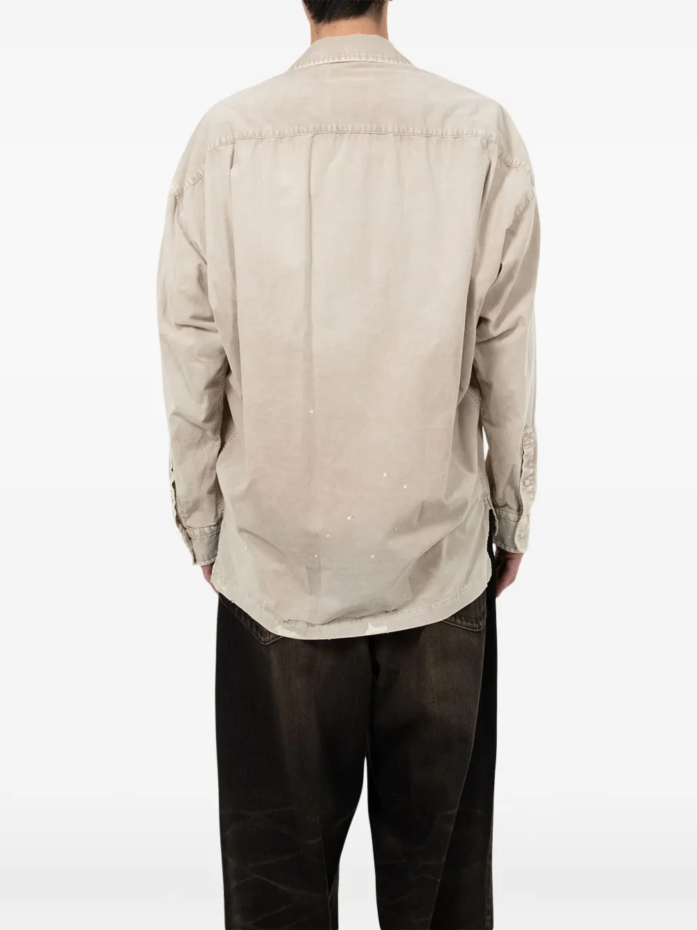 Maison MIHARA YASUHIRO Overhemd met patch Beige