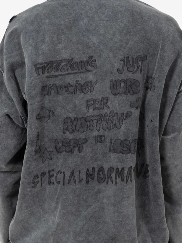 Maison MIHARA YASUHIRO Bleached Hoodie | Black | FARFETCH