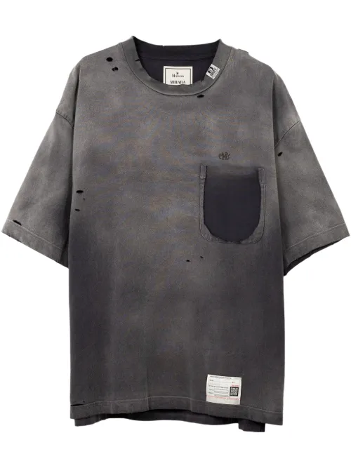 T-shirt à effet usé - Maison MIHARA YASUHIRO - Modalova