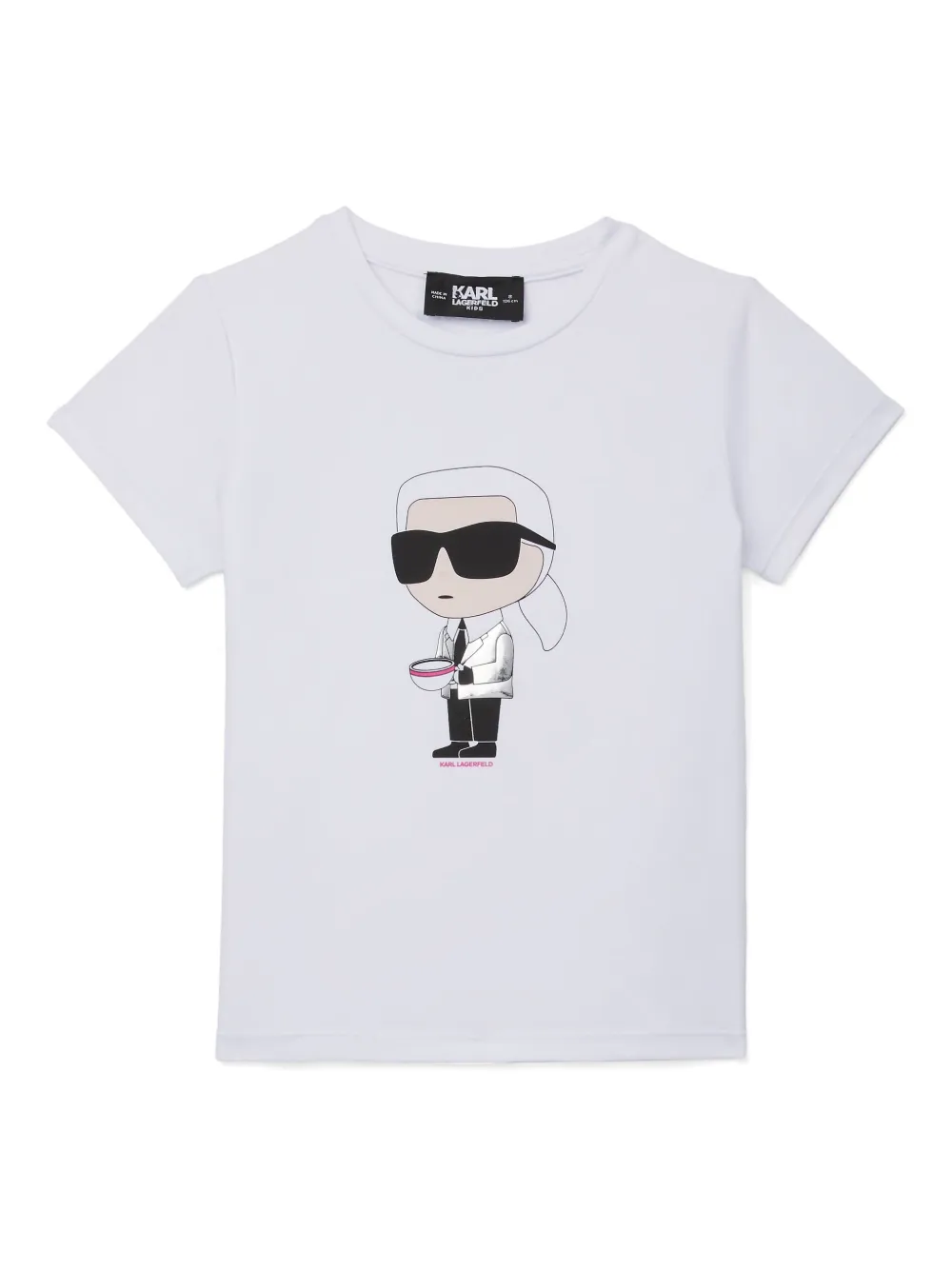 Karl Lagerfeld Kids Ikon T-shirt Wit