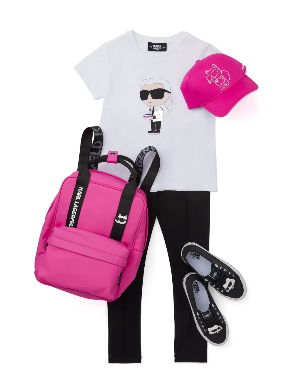 Karl Lagerfeld Kids Ikon T-shirt Wit