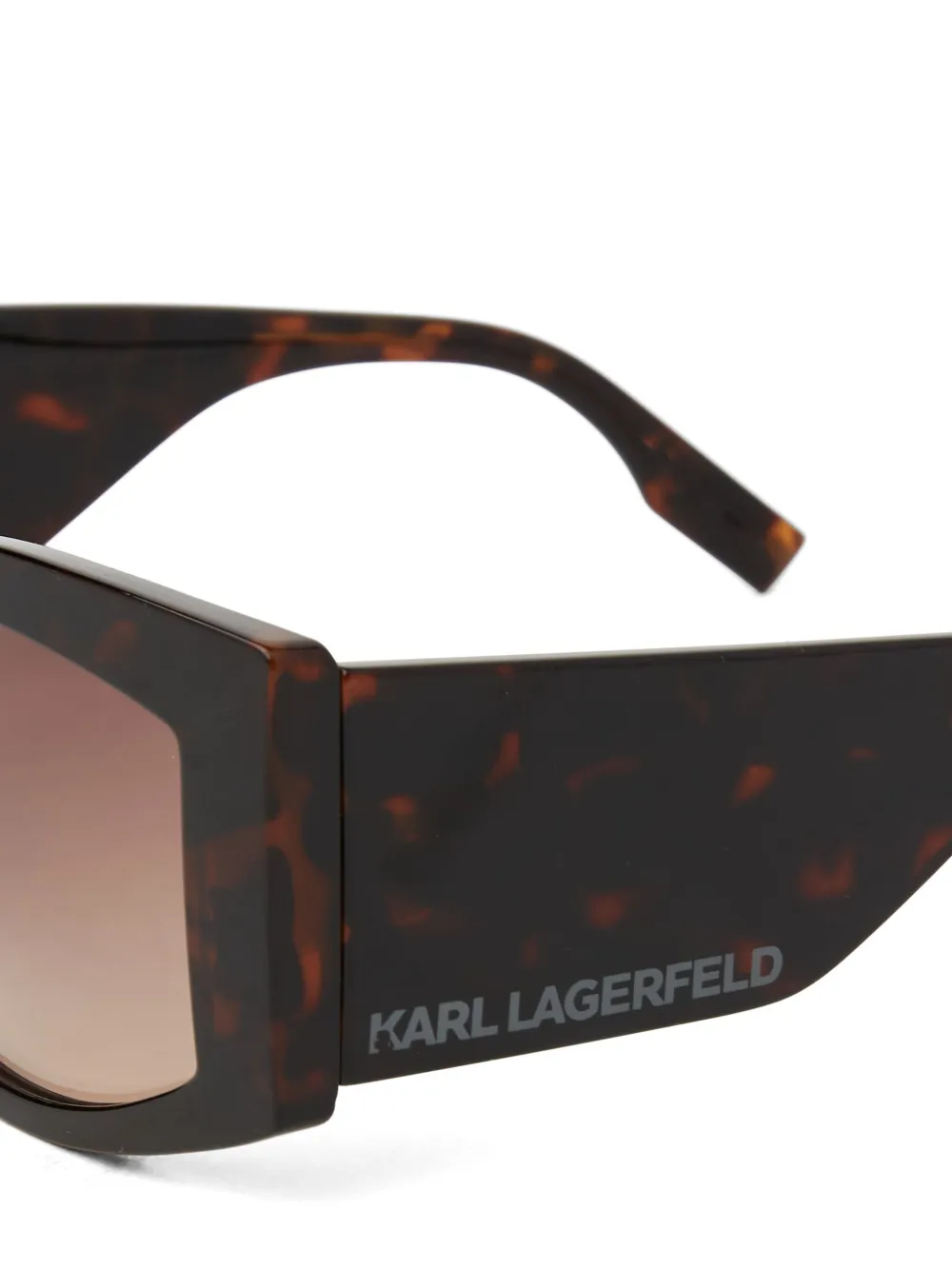 Karl Lagerfeld Zonnebril met logo Bruin