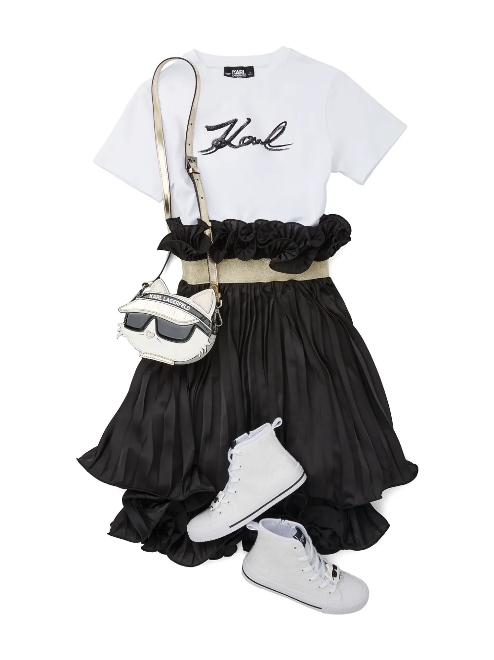 Karl Lagerfeld Kids Ceremonie rok Zwart