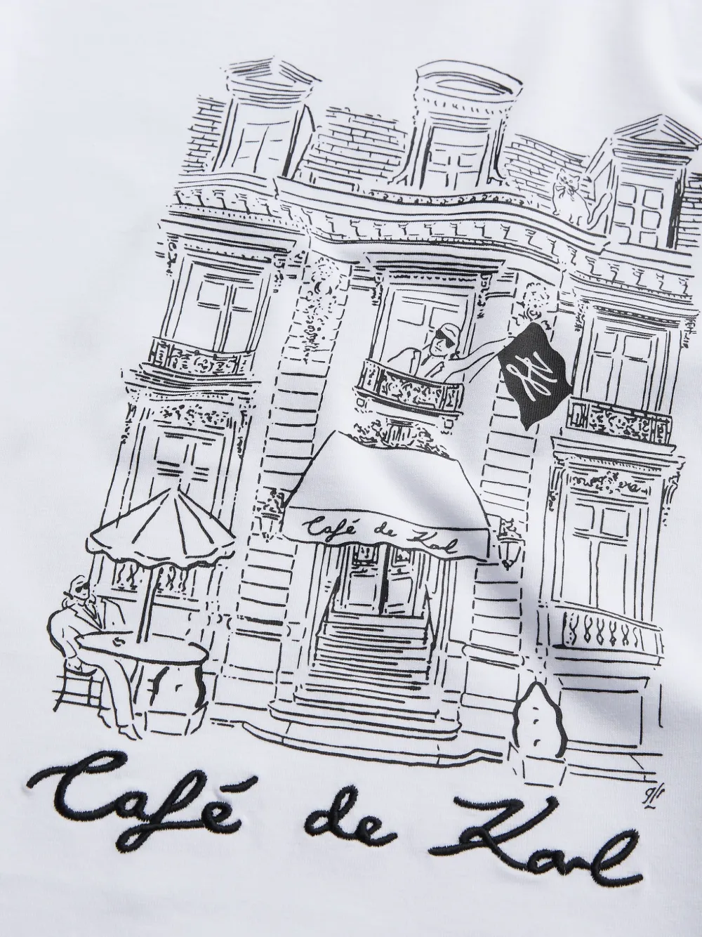 Karl Lagerfeld Kids Karl Café T-shirt met korte mouwen Wit