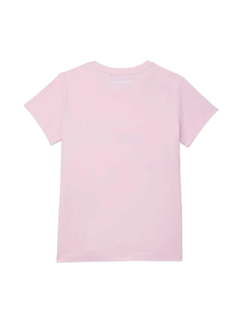 Karl Lagerfeld Kids Ikon Choupette T-shirt - Roze