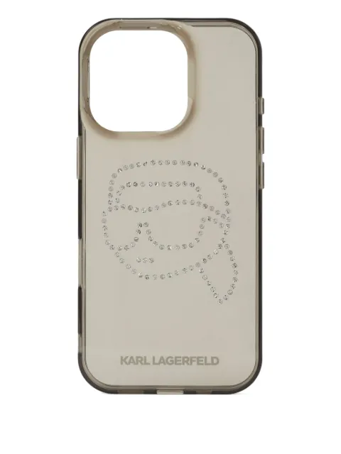 Karl Lagerfeld Ikon Rhinestone iPhone 16 Pro case