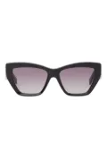 Karl Lagerfeld cut-out signature sunglasses - Black