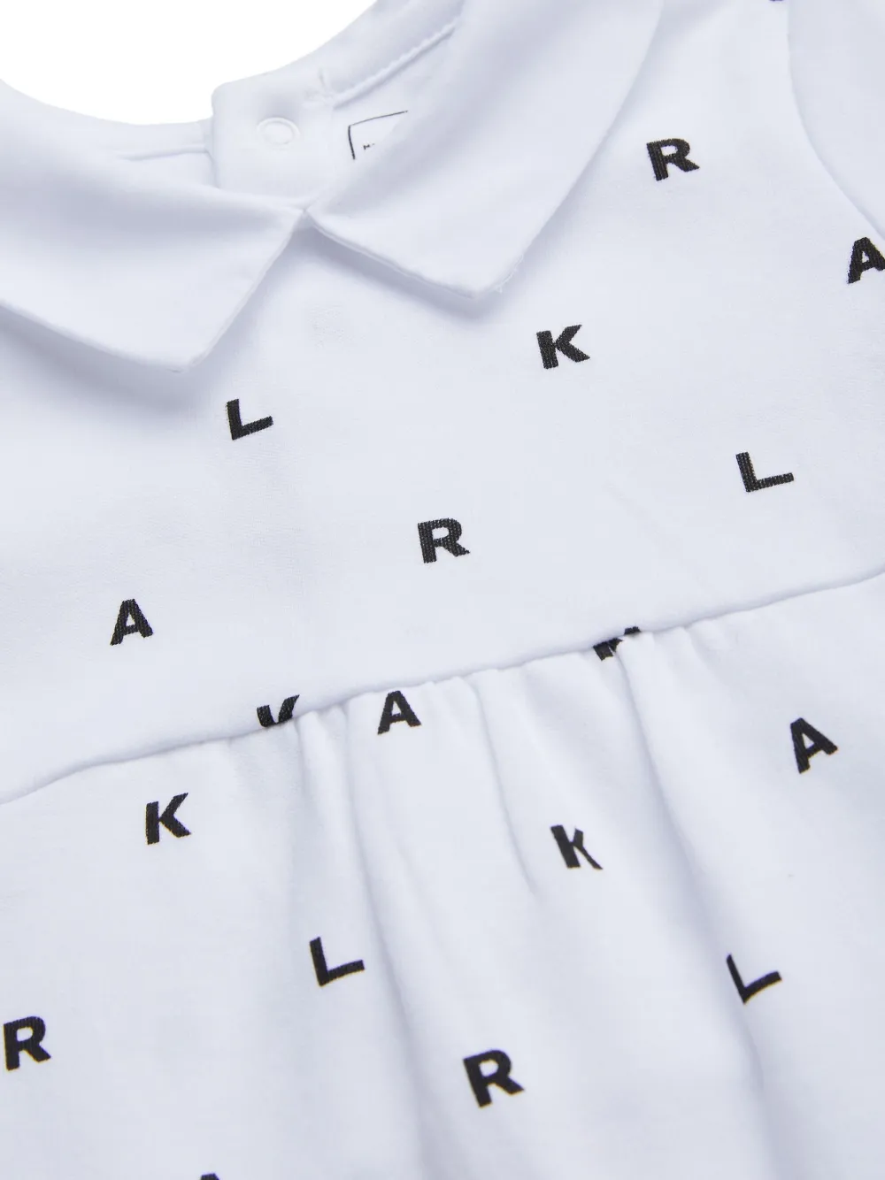 Shop Karl Lagerfeld Logo-print Babygrow Set In 白色