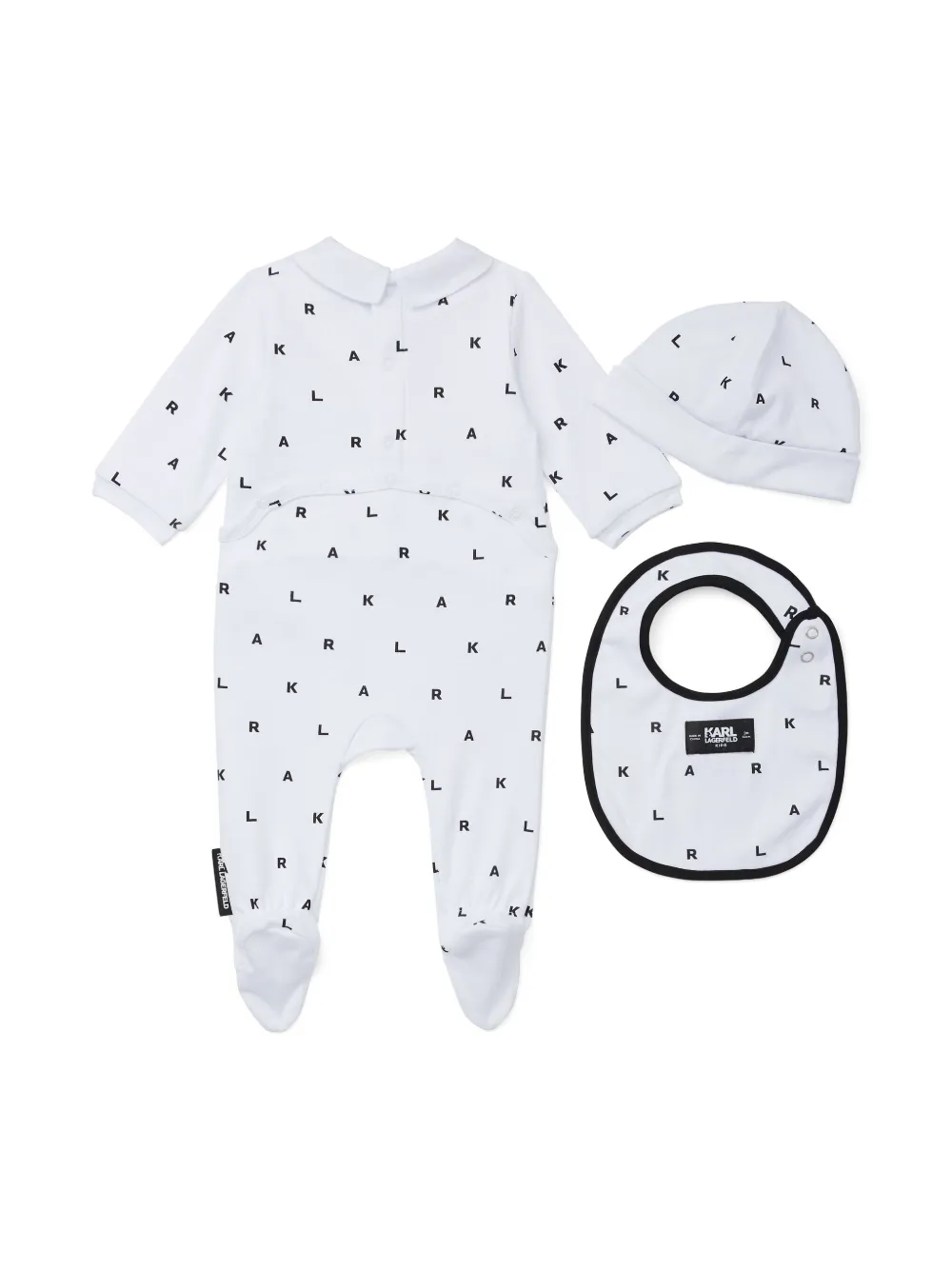 Karl Lagerfeld Kids Babypakje met logoprint - Wit