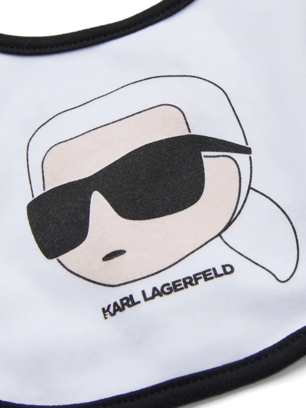 Shop Karl Lagerfeld Logo-print Babygrow Set In 白色