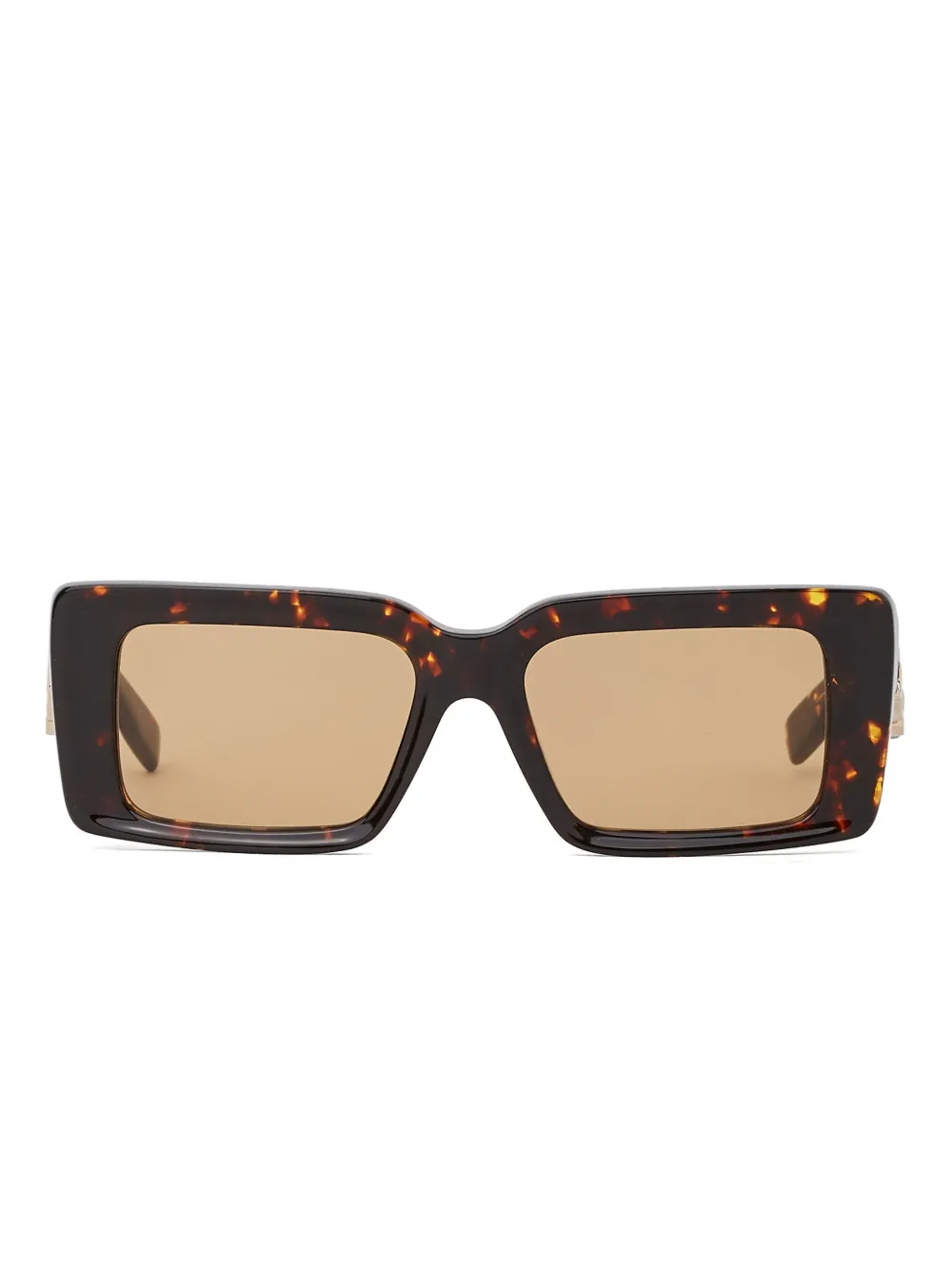 Karl Lagerfeld Zonnebril met kenmerkend uitgesneden detail Bruin