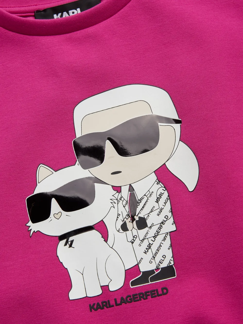 Karl Lagerfeld Kids Ikonik Karl sweater Roze