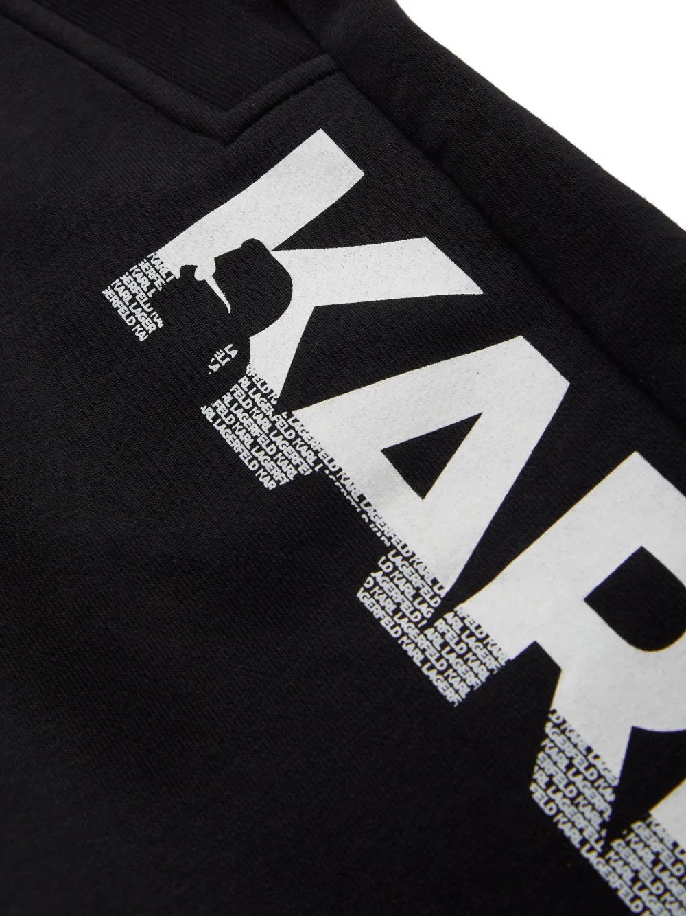 Karl Lagerfeld Kids Bermuda shorts met logo Zwart