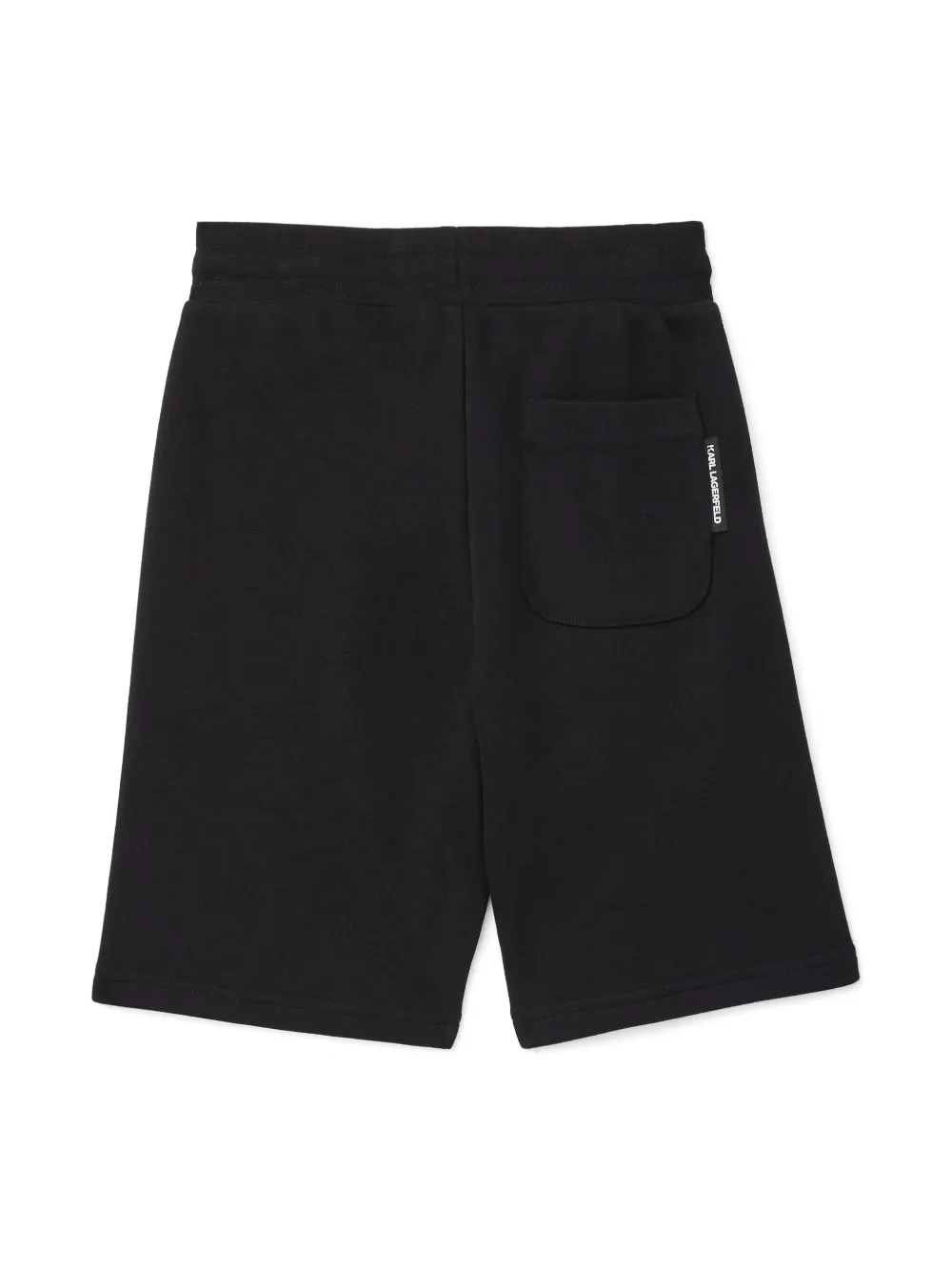 Karl Lagerfeld Kids Bermuda shorts met logo - Zwart