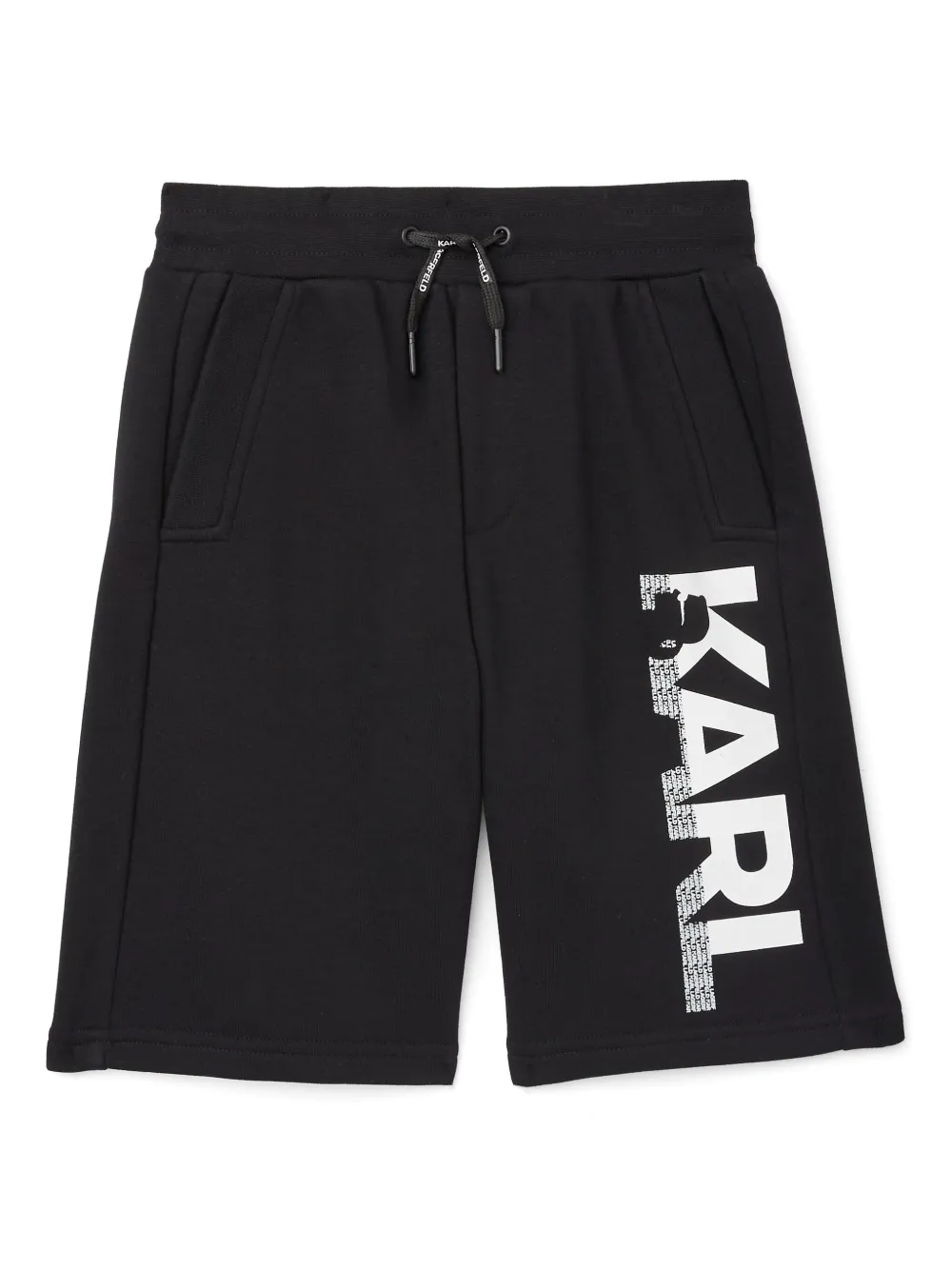 Karl Lagerfeld Kids Bermuda shorts met logo Zwart