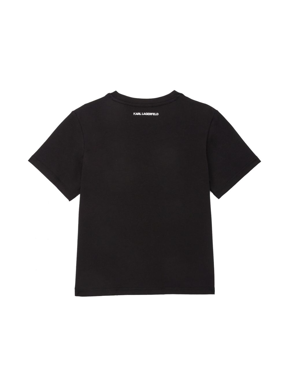 Karl Lagerfeld Kids Signature T-shirt met korte mouwen - Zwart