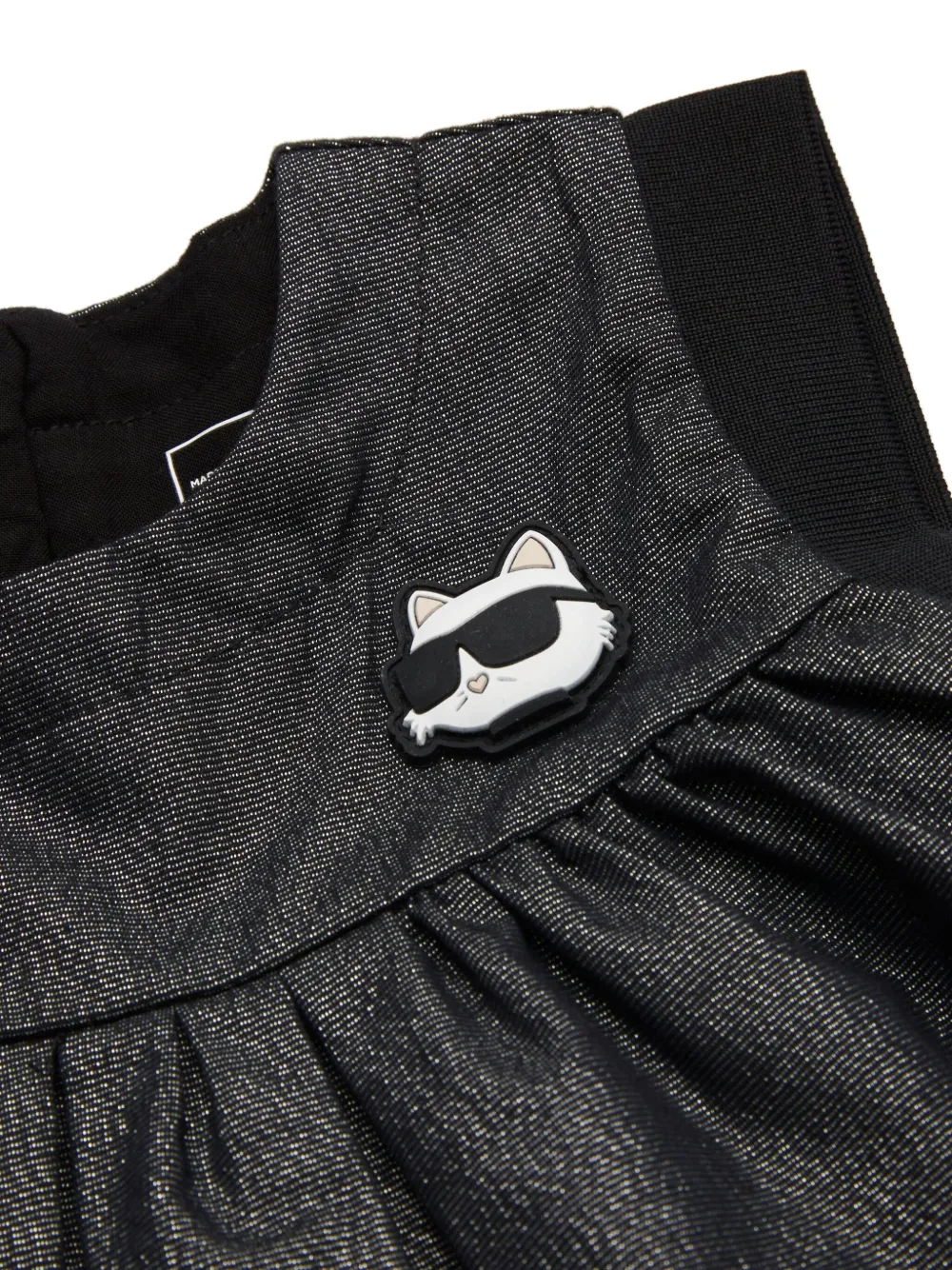 Karl Lagerfeld Kids Ikon Choupette jurk met print Zwart