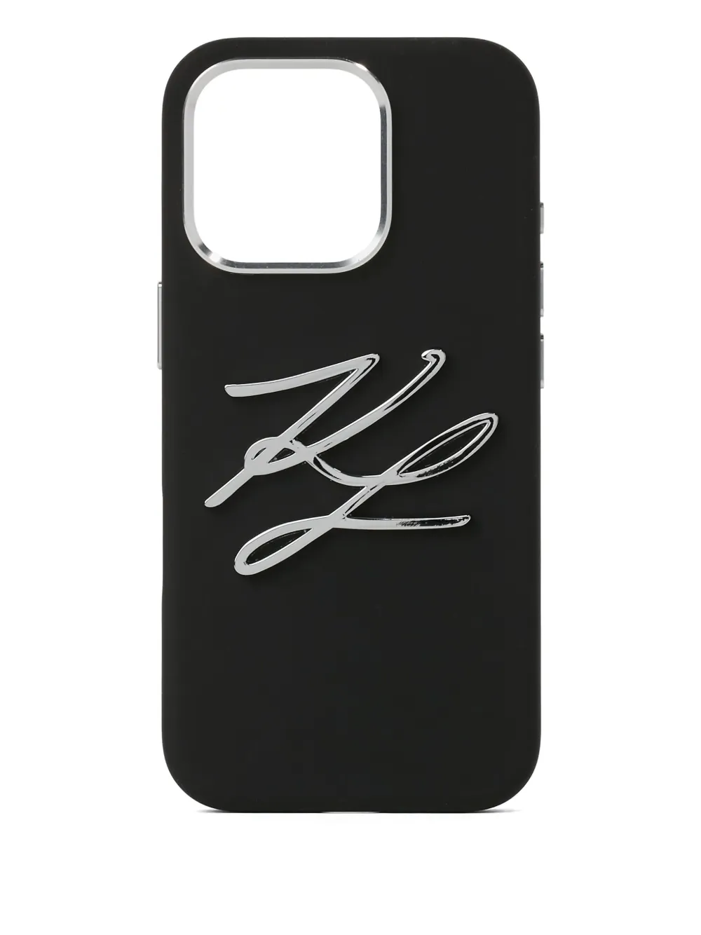 Karl Lagerfeld ロゴ iPhone 16 Pro ケース - ブラック Karl Lagerfeld ロゴ iPhone 16 Pro ケース - ブラック
