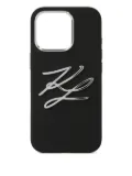 Karl Lagerfeld logo iPhone 16 Pro case - Black