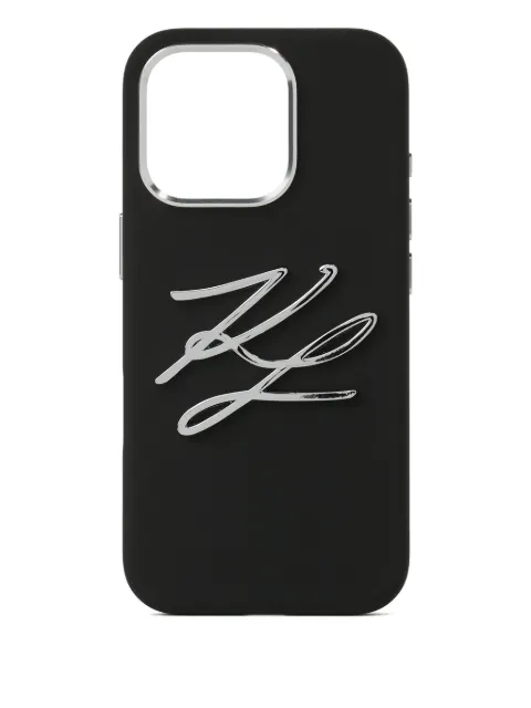 Karl Lagerfeld funda para iPhone 16 pro con logo