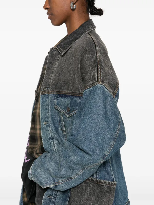 R13 Lacey Trucker Jacket | Blue | FARFETCH