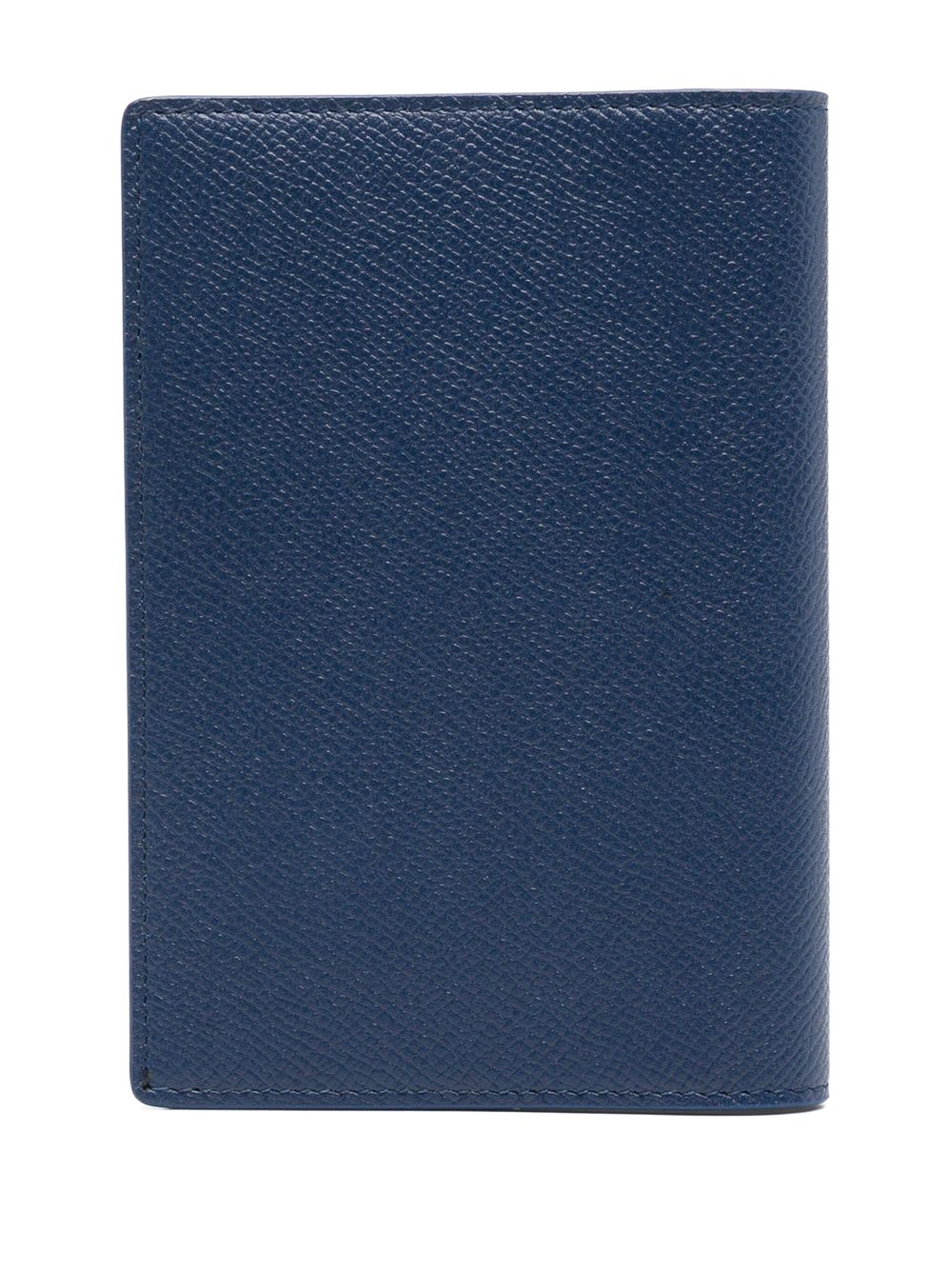 Balenciaga logo-stamp passport holder - Blue