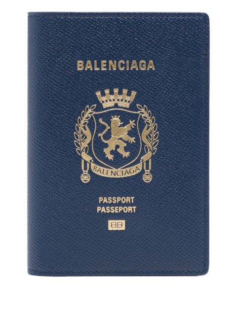 Balenciaga étui à passeport imprimé