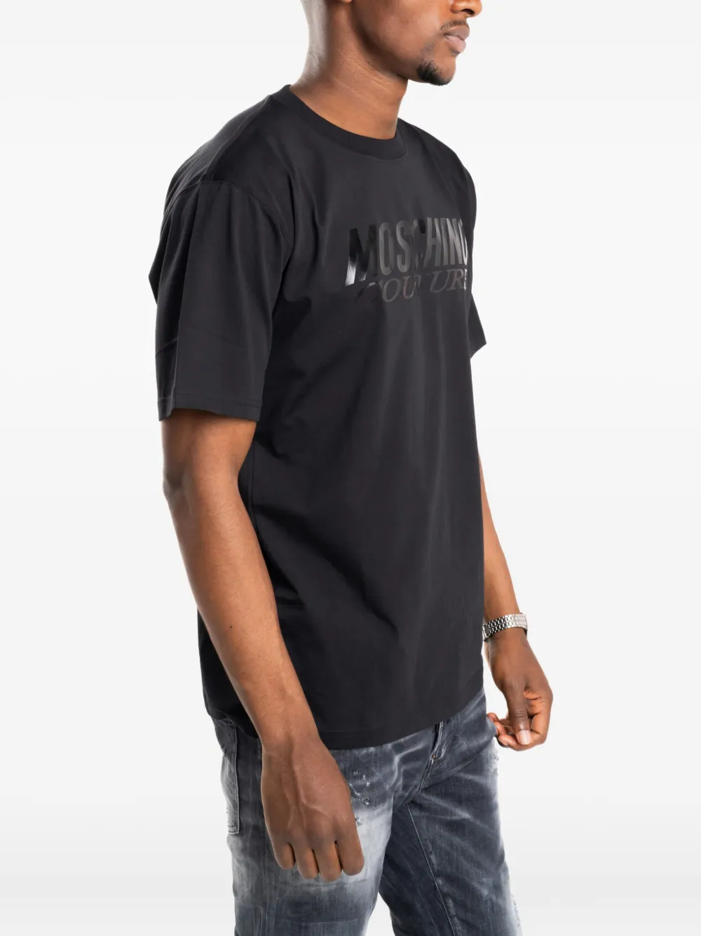Moschino logo-print cotton T-shirt | T-Shirts | Image 2