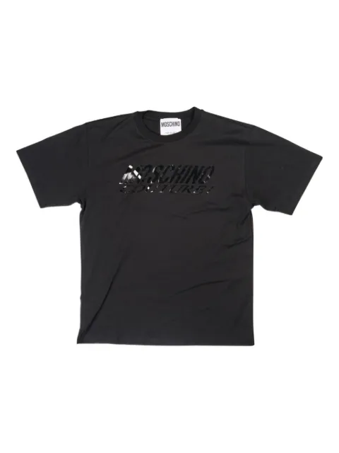 Moschino playera de algodón con logo estampado