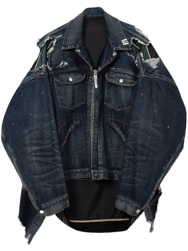 Maison MIHARA YASUHIRO レイヤード デニムジャケット | ブルー