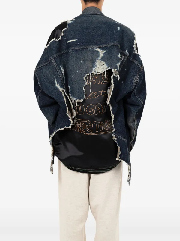 Maison MIHARA YASUHIRO Layered Denim Jacket | Blue | FARFETCH Maison MIHARA YASUHIRO Layered Denim Jacket | Blue | FARFETCH
