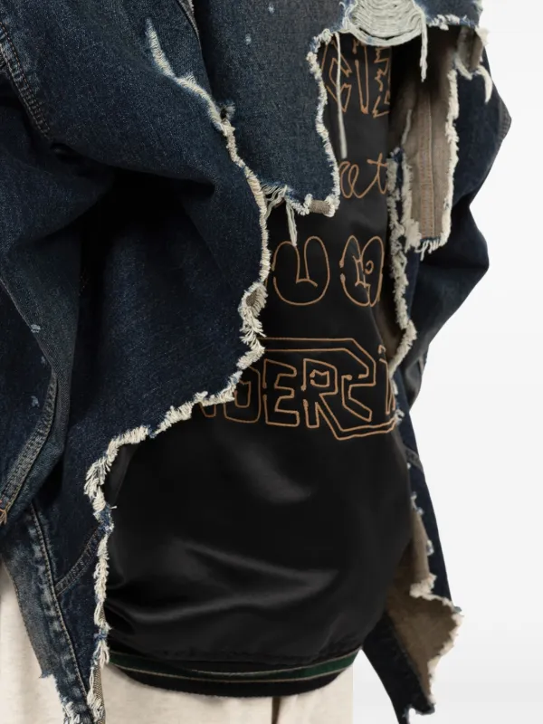 Maison MIHARA YASUHIRO レイヤード デニムジャケット | ブルー