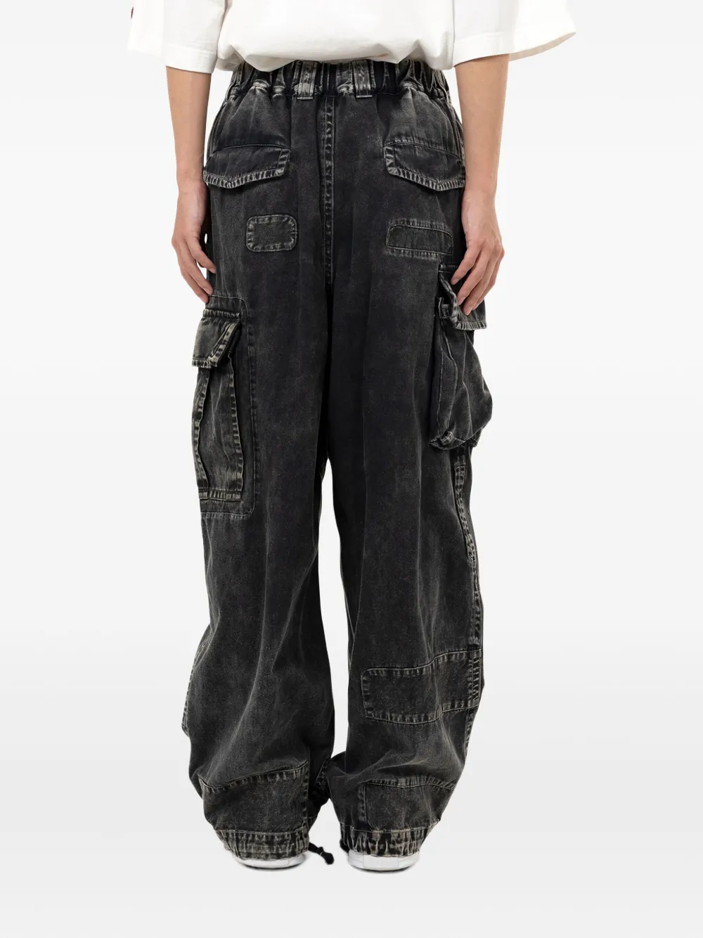 Maison MIHARA YASUHIRO Repair cargo jeans Zwart