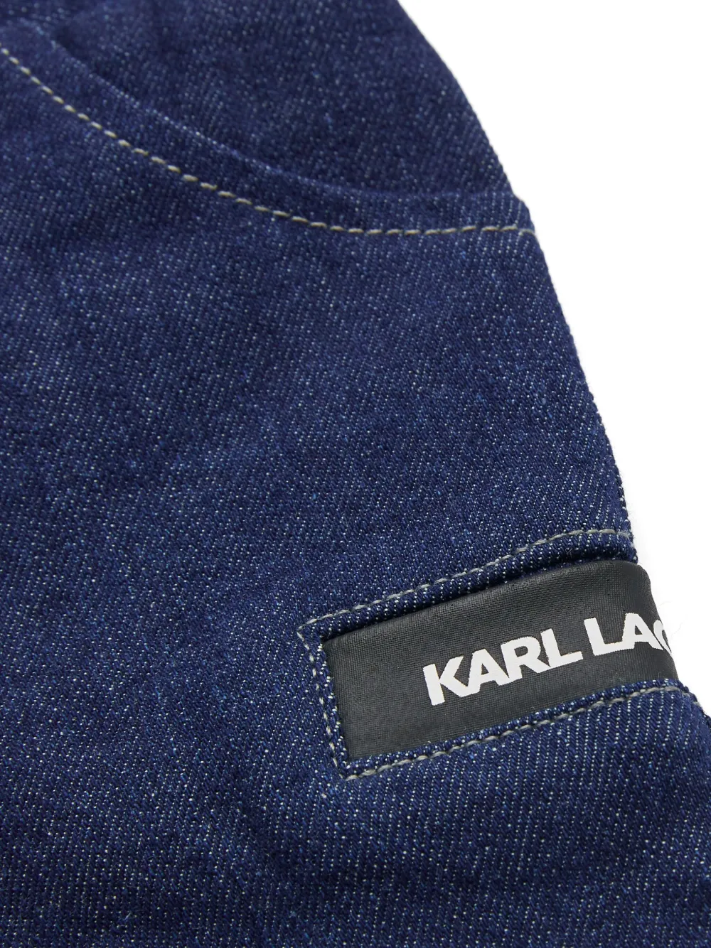 Karl Lagerfeld Kids Shorts met logoprint Blauw