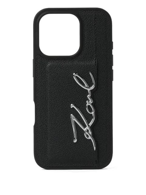 Karl Lagerfeld funda para iPhone 16 pro con logo